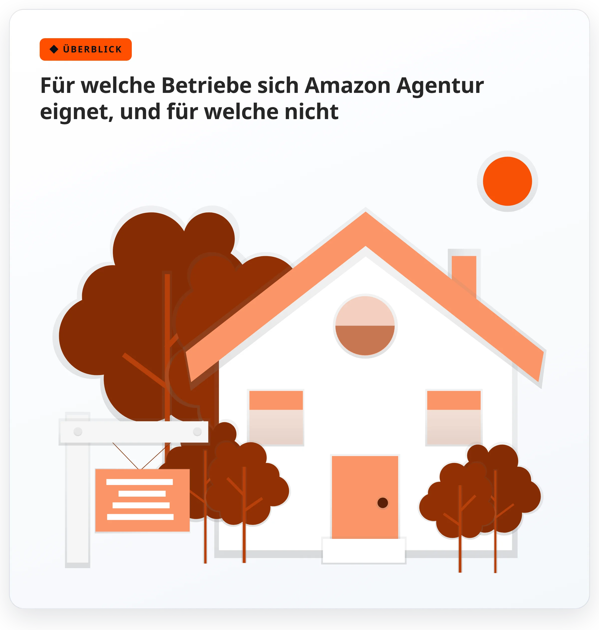 Illustration: Für welche Betriebe sich Amazon Agentur eignet, und für welche nicht