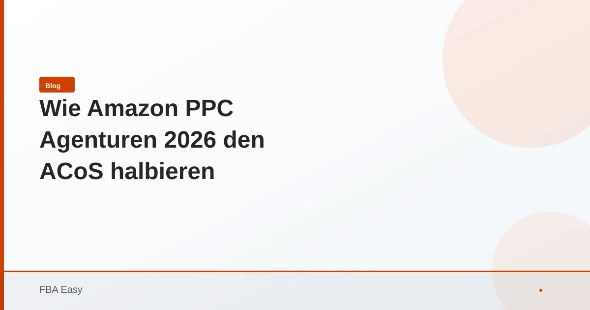 Amazon PPC Agentur